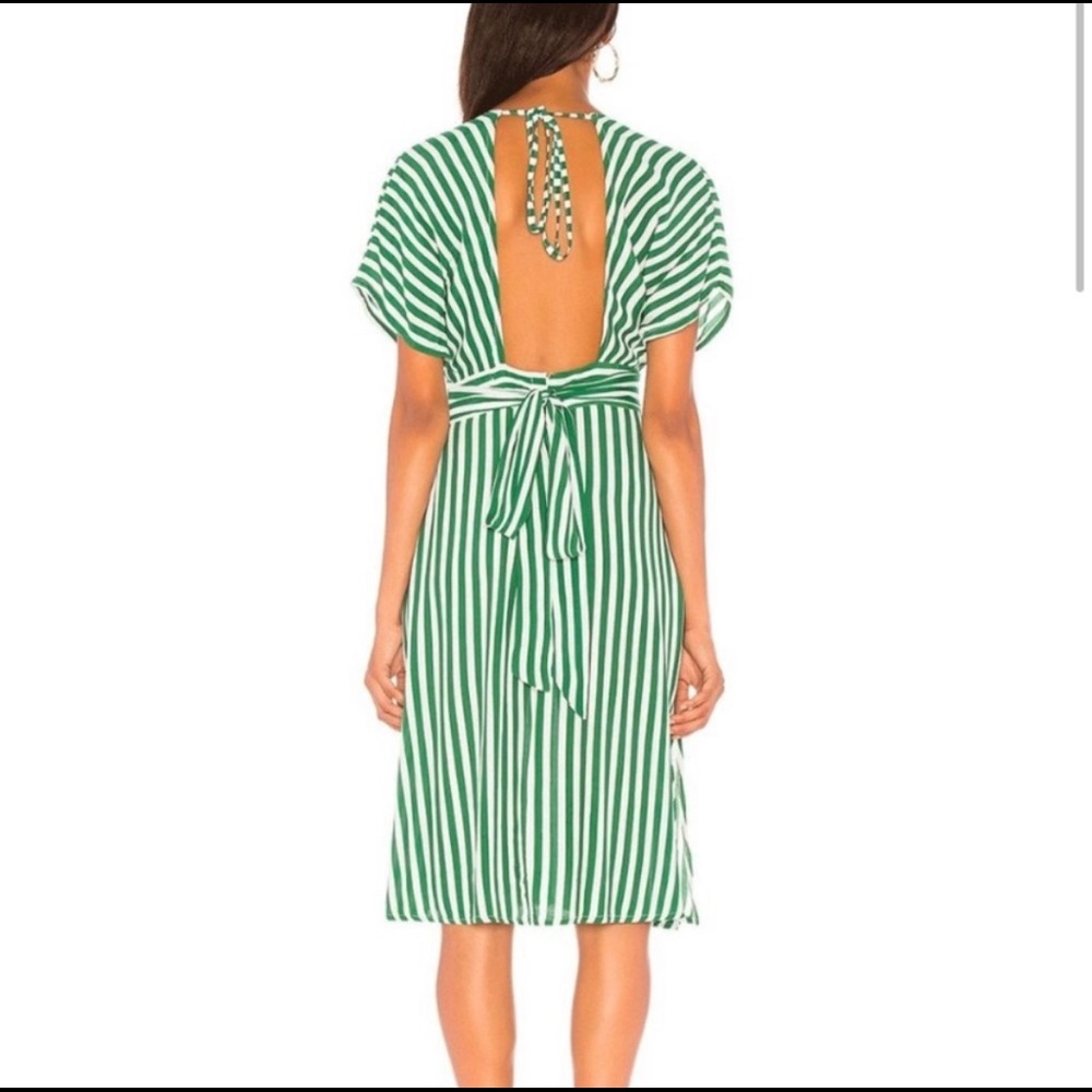 Faithful The Brand Striped Midi Length Dress - Picture 2 of 6